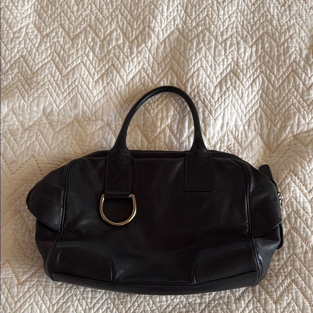 Elegant Black Leather Handbag